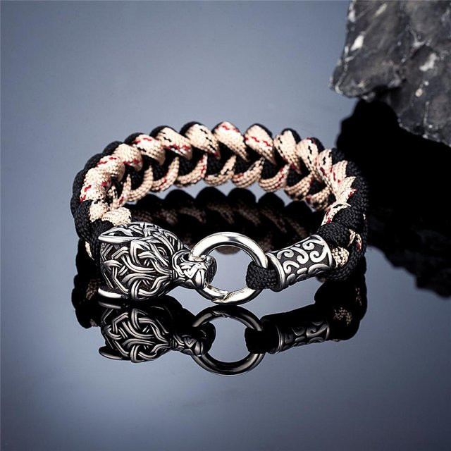 Yiran Jewelry Armband, Edelstahl, Schwarz, Herren, 21cm - Bild 1