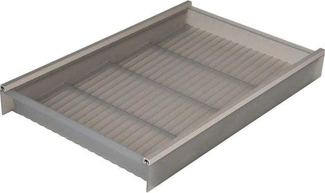 Ninka Cuisio Gewürzeinsatz für Schubladen als Gewürz Organizer aus Kunststoff in Grau Translucent B: 31,1 cm, T: 47,3 cm, H: 5,5 cm - Bild 1