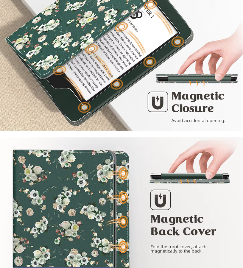MoKo Schutzhülle für Kindle 6 Zoll (14. Generation 2024/2022 und 10./8. Generation 2019/2016), ultraleichte PU-Hülle - Bild 2