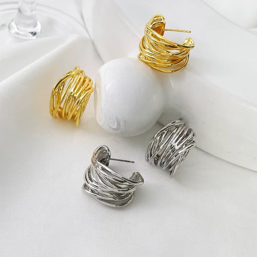 Erpels Ohrringe, vergoldet, Messing, Gold, Damen - Bild 2