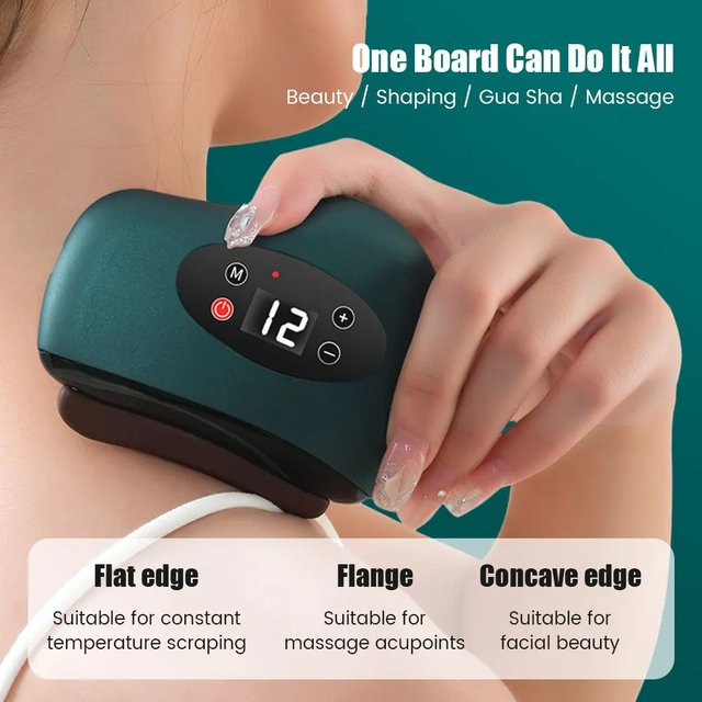Okayso Elektrisches Gua Sha Gesichtsmassagegerät mit Mikrostrom - Bild 1