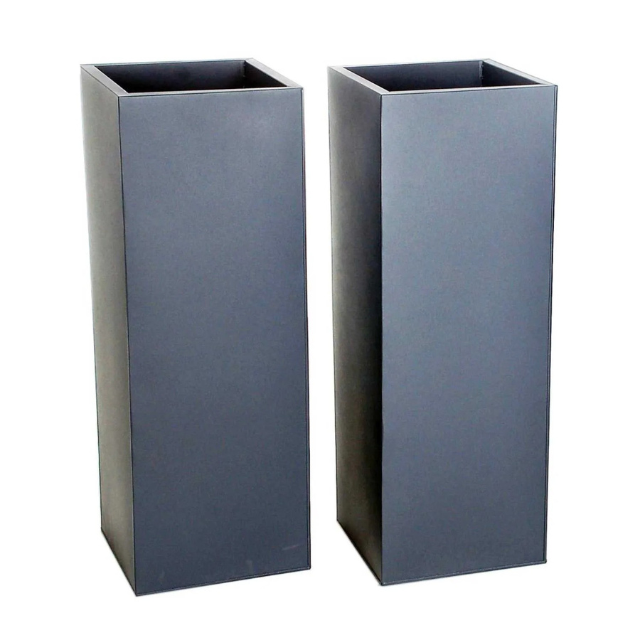 Vivanno Pflanzkübel Block Anthrazit B: 24 cm, T: 24 cm, H: 65 cm - Bild 2