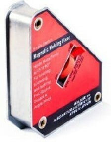 Schaltbarer Winkelmagnet JAS in Rot mit 75kg Tragkraft, B/T/H: 15,2 x 13,0 x 3,5 cm, 45 - 90 Grad - Bild 1