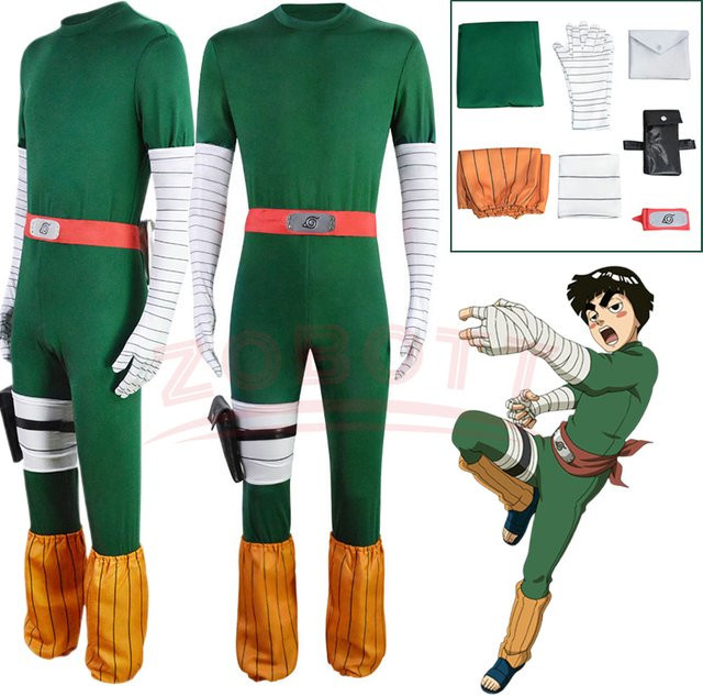 ZOBOTT Naruto Rock Lee Cosplay Kostüm, Set, Plüsch / Textil - Bild 1