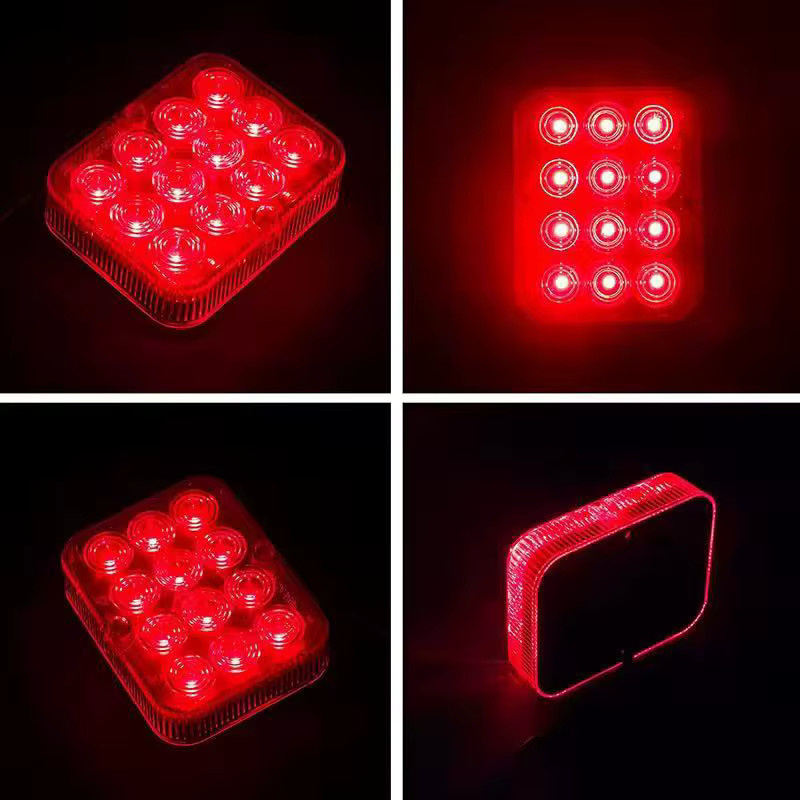 Wasserdichte 12V 24V LED Rückleuchten für Lkw Anhänger Boot und Caravan in Rot - Bild 3
