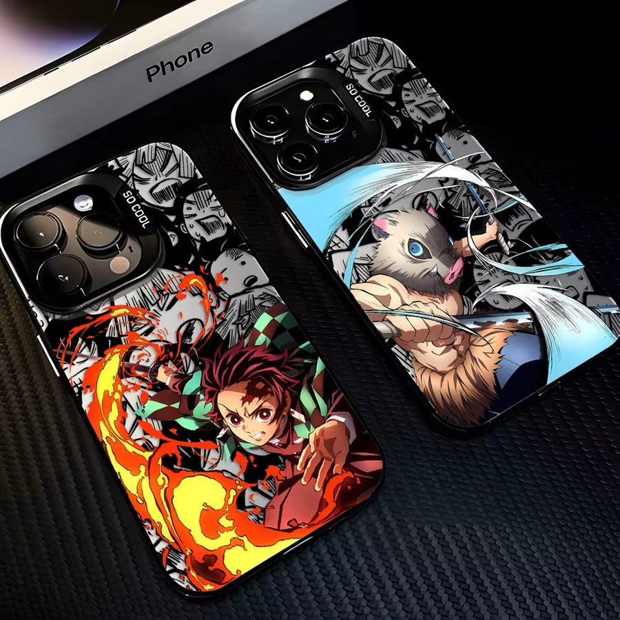 Bandai Anime D-Demon Slayers Handyhülle für iPhone 17 16 15 14 13 12 11 Pro Max Plus – Sturzsichere matte Schutzhülle in Multicolour - Bild 3