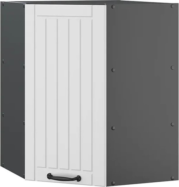 Vicco Eckhängeschrank Fame-Line Küchenschrank im Landhausstil Weiß Anthrazit Breite: 57 cm - Bild 2