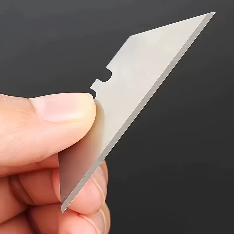 10-teiliges Trapezschneidmesser Set aus Metall in Silber mit austauschbaren Allzweckklingen für DIY-Anwendungen - Bild 3