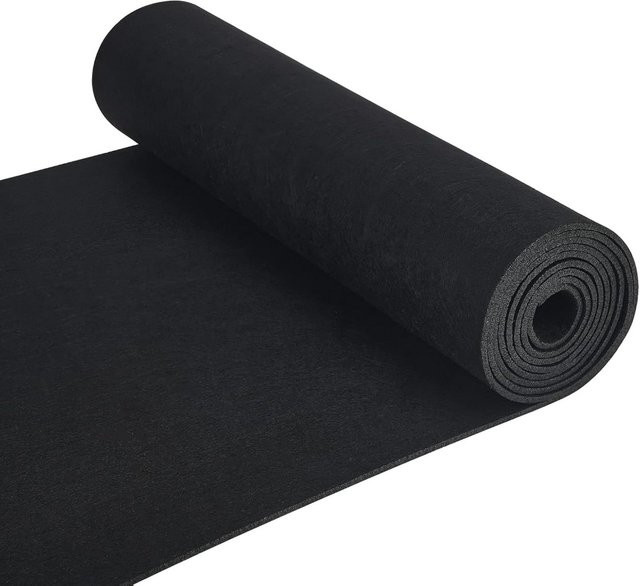 Schwarze Filzstoffrolle zum Nähen und Basteln, 3 mm dick, Breite: 40 cm, Länge: 200 cm - Bild 1