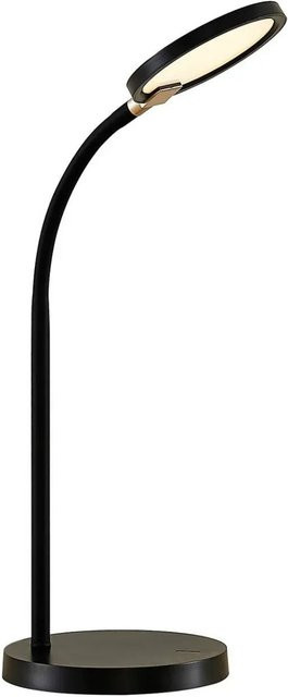 Lindby LED Tischlampe Binera Schwarz Modern Dimmbar mit Touch-Funktion - Bild 1