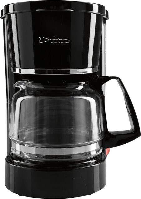 Filter-Kaffeemaschine Barista von Moderne Hausfrau in Schwarz mit Glaskanne, B/H/T: 20 x 23,5 x 15,5 cm - Bild 1