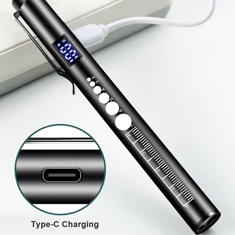 Alonefire 2-in-1 LED Mini Stiftlampe mit USB-Ladefunktion in Weiß und Gelb - Bild 4