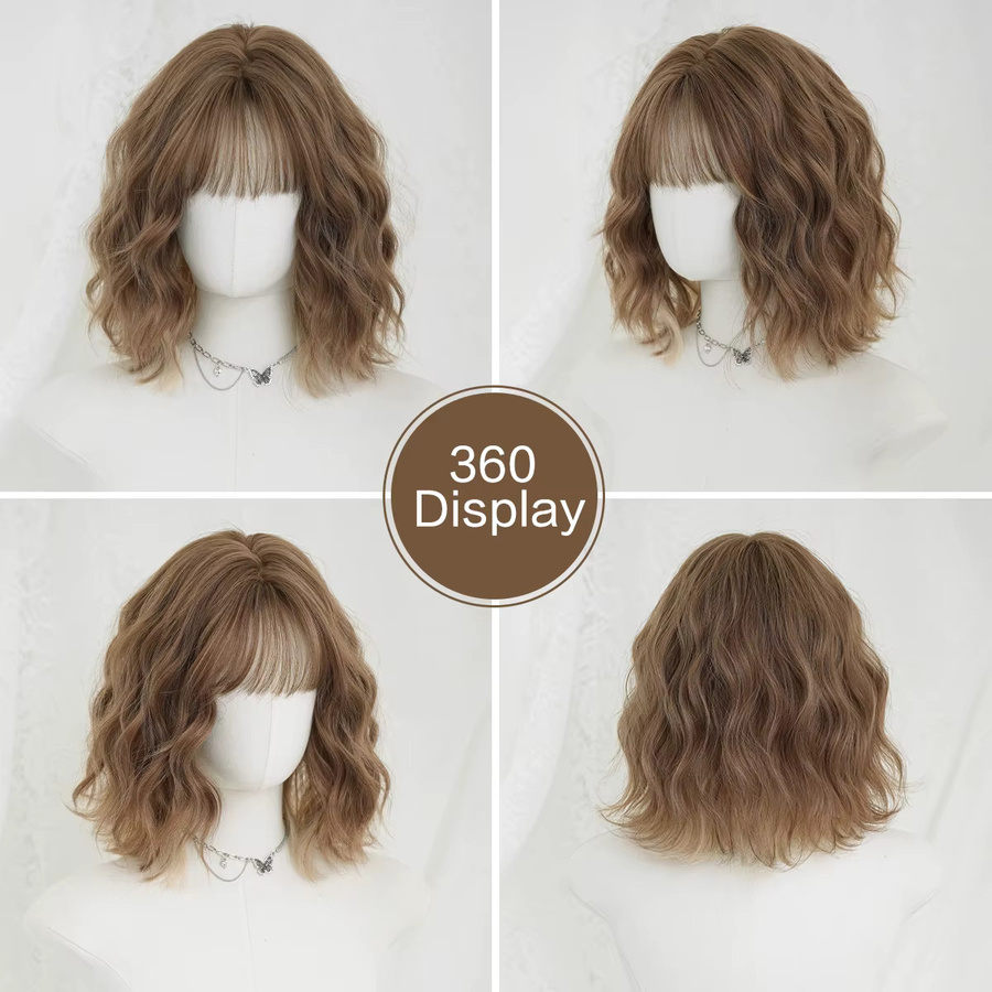 7JHH WIGS Wasserwellen-Perücke, Goldbraun, Damen - Bild 3