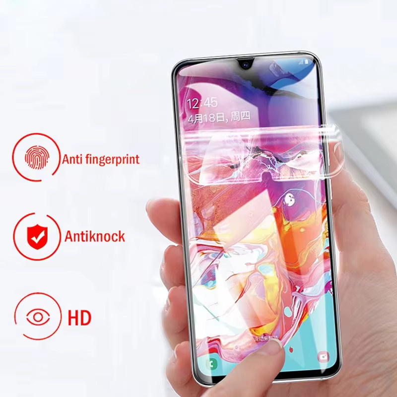 Hydrogel Display Schutzfolie für Samsung Galaxy A56 5G A72 A36 5G A51 A54 A17 A07 A52 A16 A15 A32 A26 A25 A13 A22, Vollabdeckung, Transparent - Bild 5