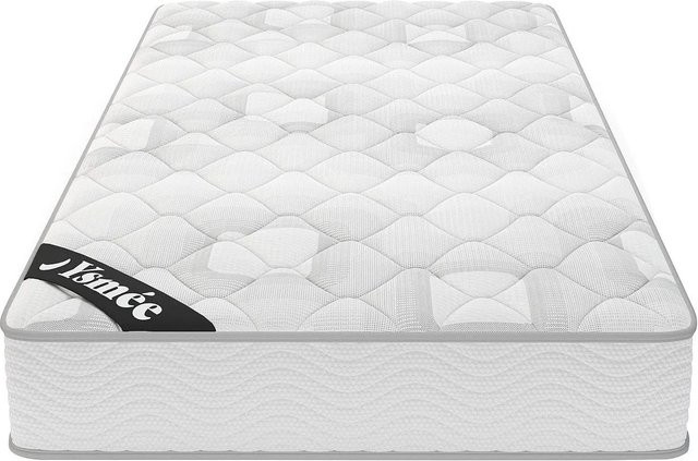 Vente-unique Standardmatratze Songe Weiß, H2 Taschenfederkern, B/T: 90 x 190 cm - Bild 1
