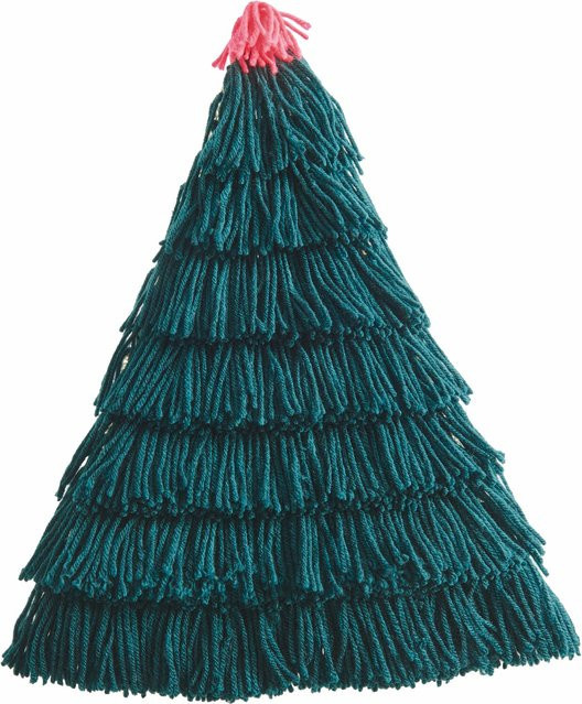 Rico Design Hooki Hooki Knüpfset Wandbehang Tannenbaum in Grün und Pink - Bild 1