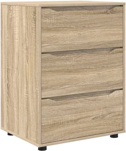 vidaXL Aufbewahrungsschrank Sonoma-Eiche aus Holzwerkstoff, B/T/H: 60 x 48 x 81 cm - Bild 1