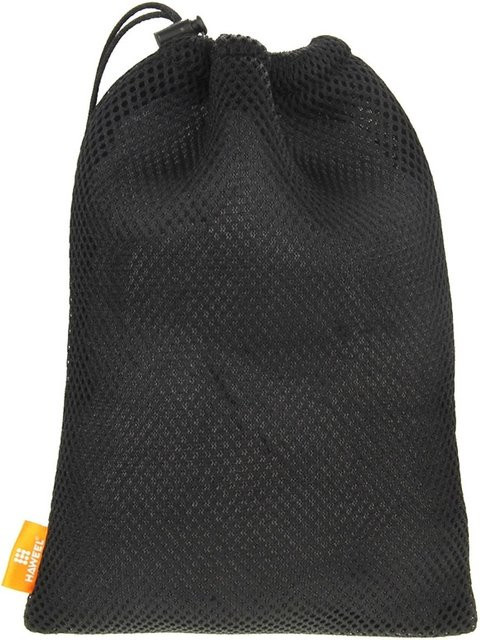 HAWEEL Nylon-Netzbeutel mit Kordelzug und Halteschnur für iPad und Tablets bis 7,9 Zoll, Schwarz, B: 24 cm, H: 16 cm - Bild 1