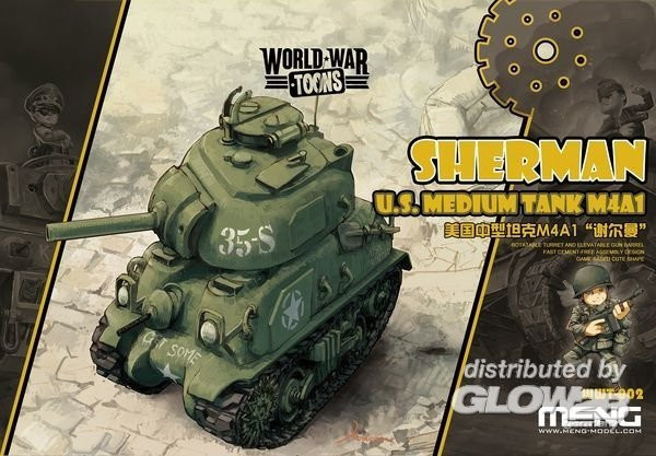 MENG U.S. Medium Tank M4A1 Sherman, Fahrzeuge, Grün - Bild 1