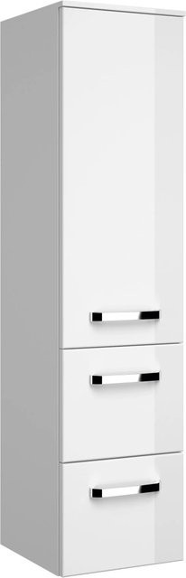 Pelipal Bad-Hochschrank Serie 4010 in Weiß Hochglanz mit Regalböden, Höhe: 121,2 cm, Breite: 30 cm - Bild 1