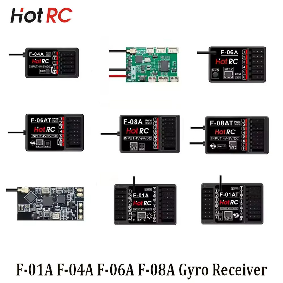 HOTRC RC Teile, mit Gyro Licht, 4/6/8Ch Empfänger - Bild 1