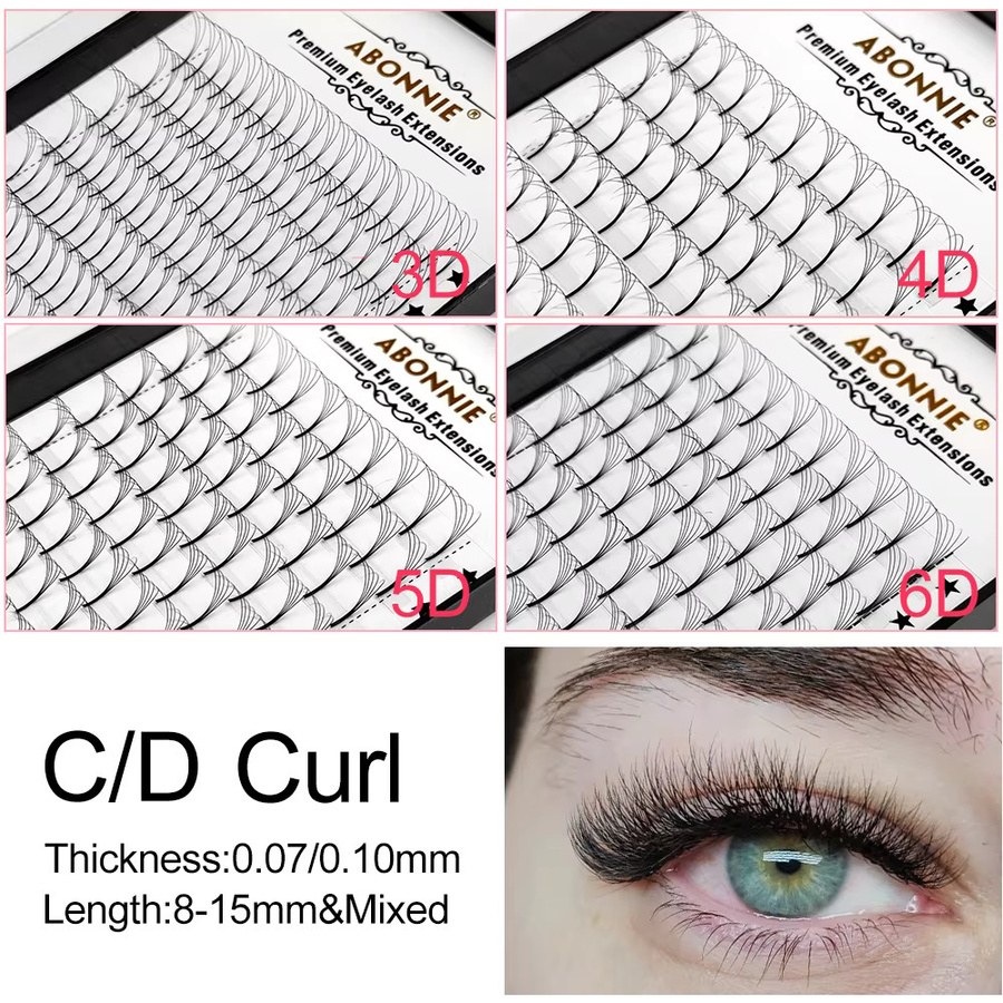 Abonnie Volumen-Wimpernfächer, Unisex - Bild 2