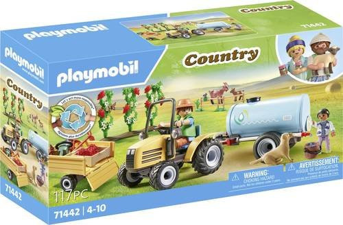 Playmobil Country Traktor mit Anhänger und Wassertank Bauernhof 71442 - Bild 1