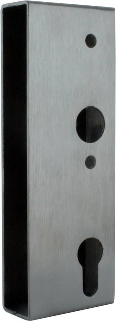 FeNau Schlosskasten aus Stahl in Silber, B/T/H: 3,0 x 17,3 x 6,0 cm - Bild 1
