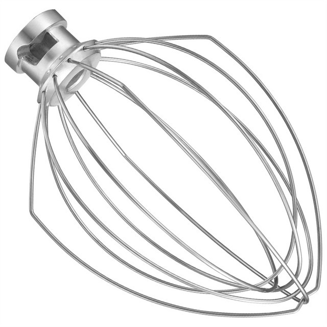 Edelstahl Schneebesen für KitchenAid Standmixer 5qt Lift und 6qt, Farbe Silber - Bild 1