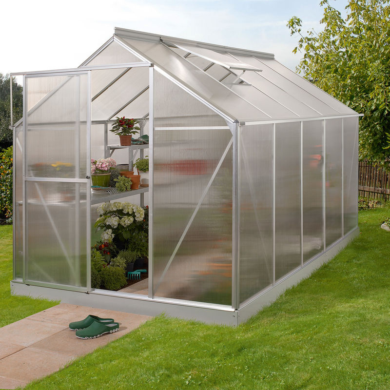 Vitavia Gewächshaus Triton 6200 mit Stahlfundament, eloxiertes Aluminium und 6 mm HKP-Verglasung, 6,3 m² - Bild 3