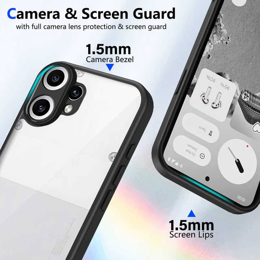 Nothing CMF Phone 2 Pro 5G Hülle mit stoßfestem Silikon-Stoßfänger und matter Rückseite in Transparent oder Purple - Bild 4