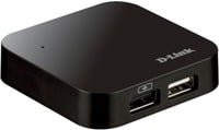 D-Link USB-Hub DUB-H4 in Schwarz mit 4 USB-A Anschlüssen - Bild 1