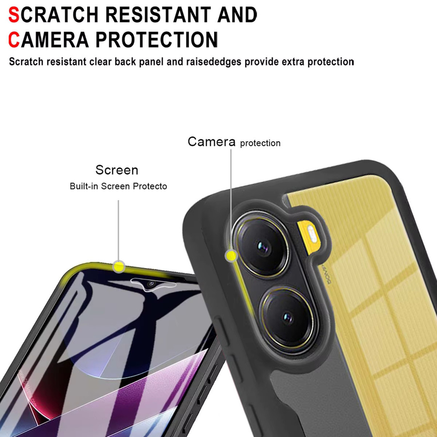 Xiaomi Poco X7 X6 X5 X4 X3 Pro Handyhülle Transparent Anti Shock und Anti Fall 360 Grad Schutz - Bild 6