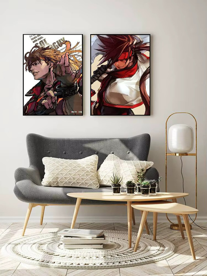 Wasserfestes Guilty Gear Anime-Poster mit Aufkleber-Funktion, Mehrfarbig, B/H: 15,0 x 15,0 cm - Bild 7