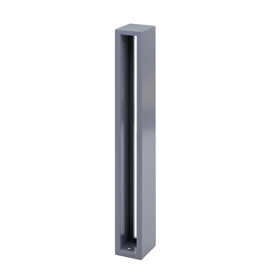 PROREGAL Fahrradbügel aus verzinktem Stahl, Outdoor, grau, B/H/T: 87 x 13 x 10 cm - Bild 2