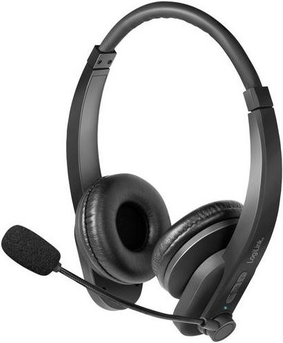 LogiLink BT0060 On-Ear Bluetooth Stereo Headset Schwarz mit USB-C - Bild 1