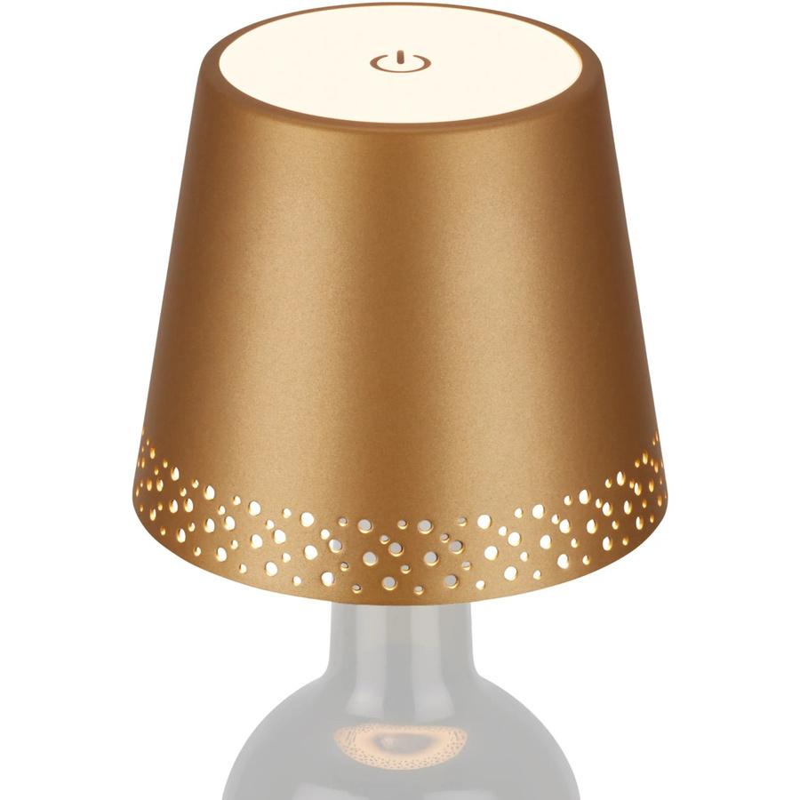 Brilo Akku-Flaschenlicht Flaska in Gold Matt mit 2,6W - Bild 2