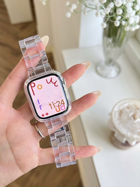 Armband für Apple Watch, Kunststoff, Weiß, Unisex - Bild 1