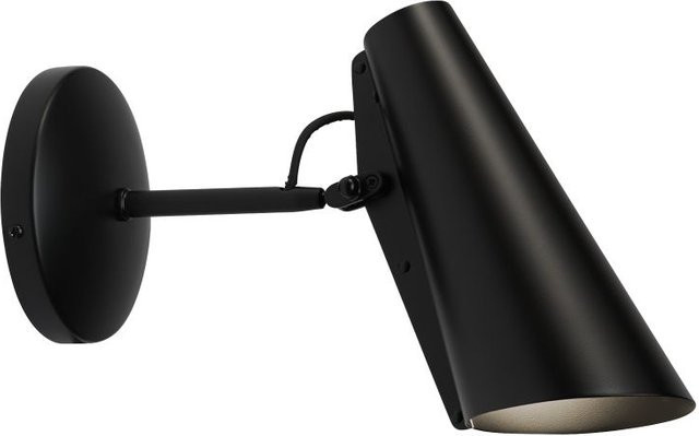 Northern Birdy Wandleuchte in Schwarz aus Aluminium und Metall - Bild 1