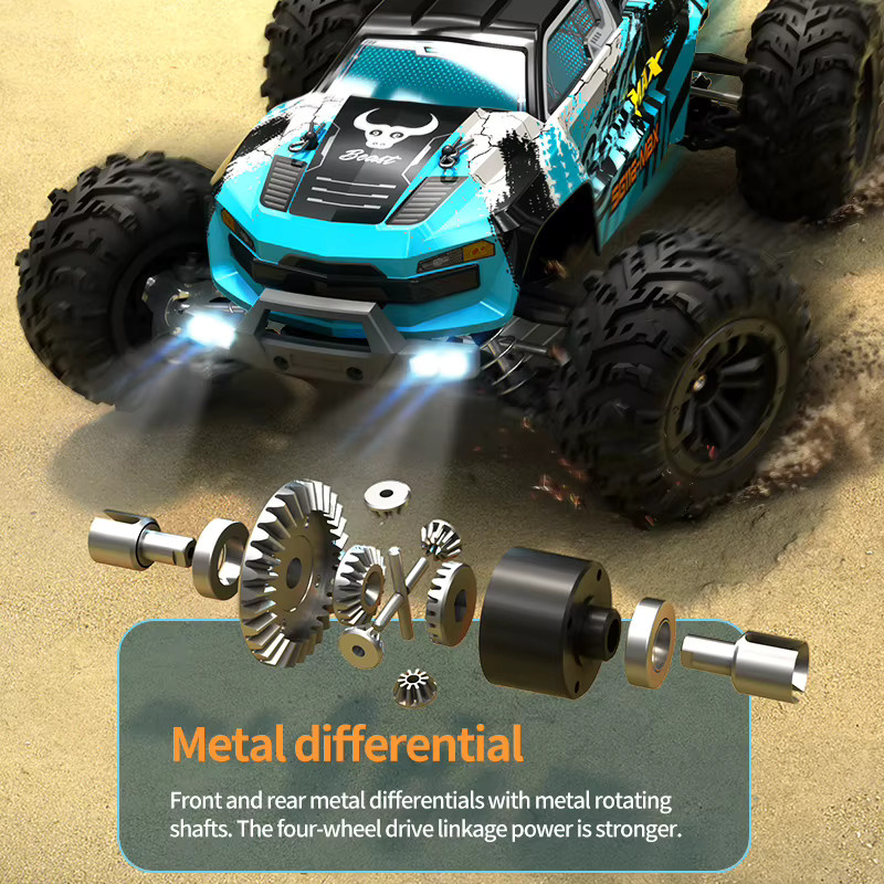 ZNLYRION RC Auto Offroad, ferngesteuert, 1:16, Metall-Lenkung - Bild 4