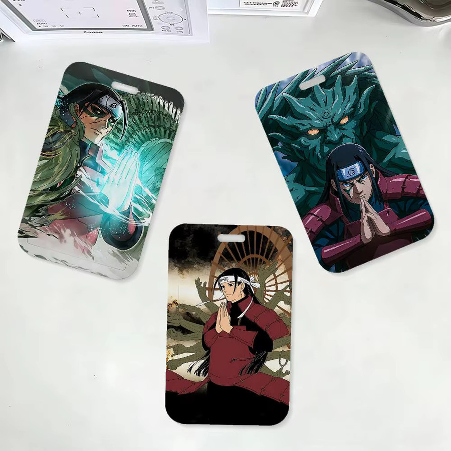 Naruto Hashirama Senju Ausweishalter mit Etui für Schule und Büro, Mehrfarbig - Bild 3