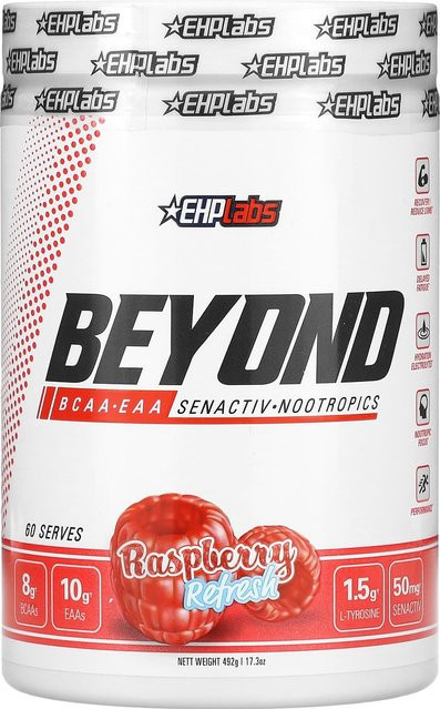 EHPlabs, Getränkepulver, Beyond BCAA + EAA, Himbeer-Erfrischung, 492 g - Bild 1