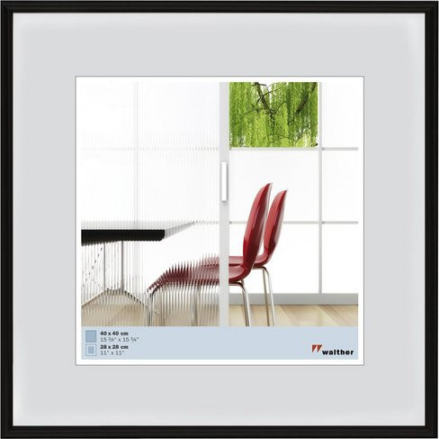 Walther Design Bilderrahmen Galeria aus Kunststoff in Schwarz, B/H: 41,1 x 41,1 cm - Bild 1