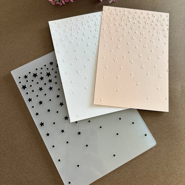 Weihnachtsstern-Prägeordner in Weiß für Papierkunst, Collagen und Heimwerkerarbeiten - Bild 1