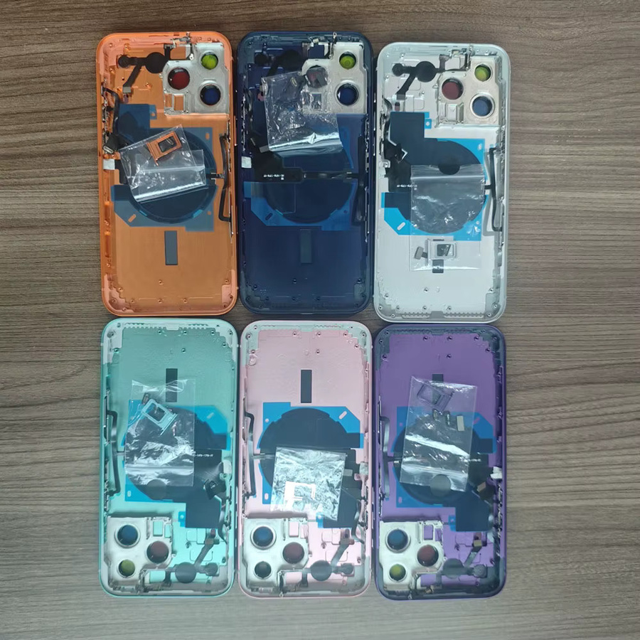OTMIL DIY Modifiziertes Rückgehäuse für iPhone 14 Pro Max zur Umwandlung in iPhone 17 Pro Max inklusive Tray in Orange und Multicolour - Bild 2