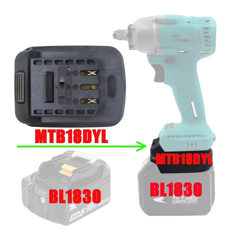 MTB18DYL Adapter Konverter für Makita 18V Li-Ion Akkus BL1830 und DAYI 21V Lithium-Tools - Bild 3
