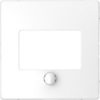 Merten Frontabdeckung Zentralplatte für Universal Temperaturregler mit Touch-Display Typ MEG5775-6035 in Weiß - Bild 1