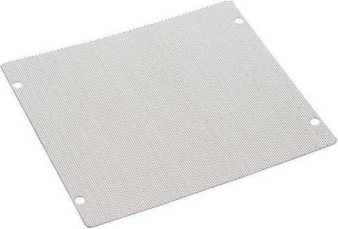 Hager MES-LB02 Lochblechflansch aus Metall in Grau, Breite: 19,9 cm, Höhe: 20,0 cm, Dicke: 0,1 cm - Bild 1