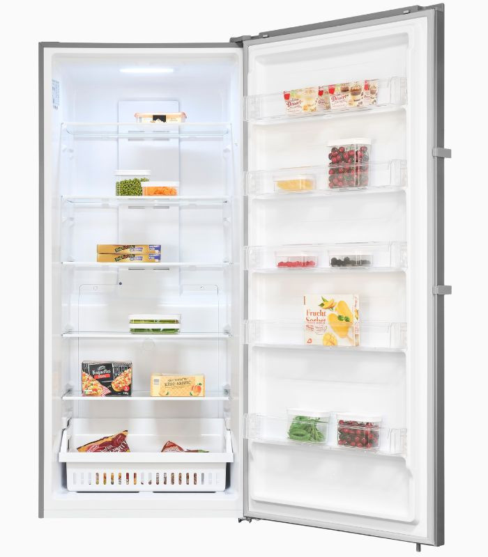 GS600-NF-H-040E Gefrierschrank in Inoxlook mit No-Frost Funktion, Farbe: Silber, B/T/H: 60,0 x 75,0 x 189,0 cm - Bild 3