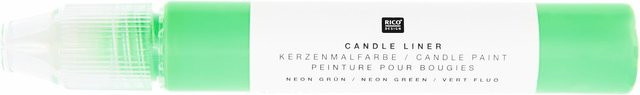 Rico Design Candle Liner Kerzenmalfarbe Neongrün 30ml - Bild 1